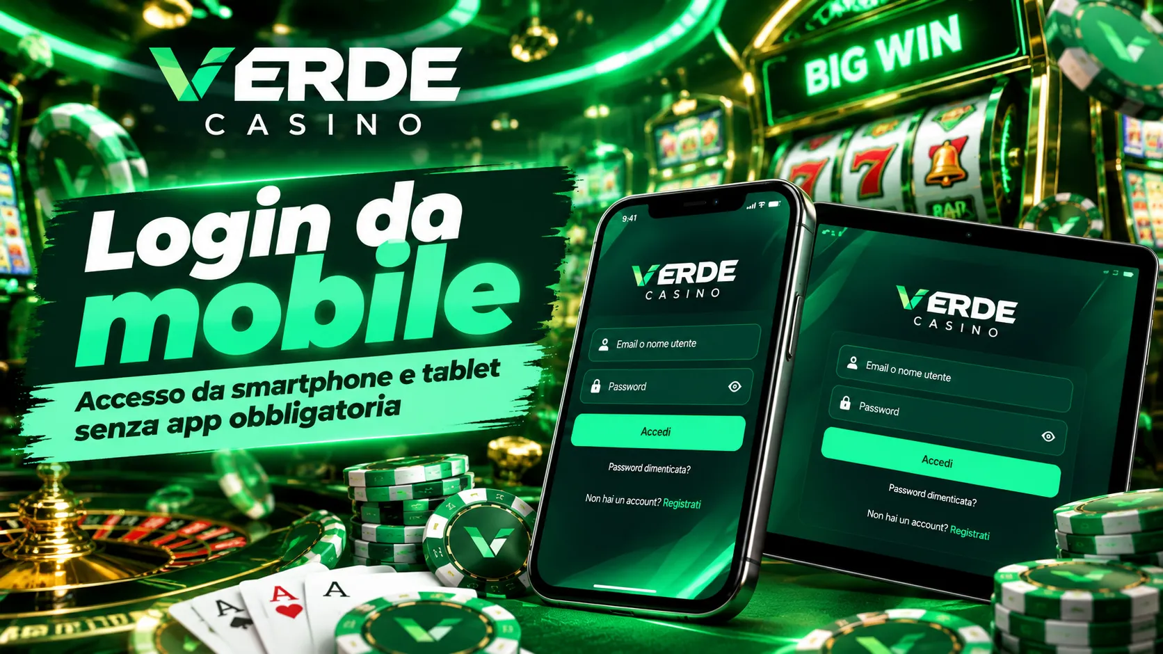 Casino Verde Accesso da mobile